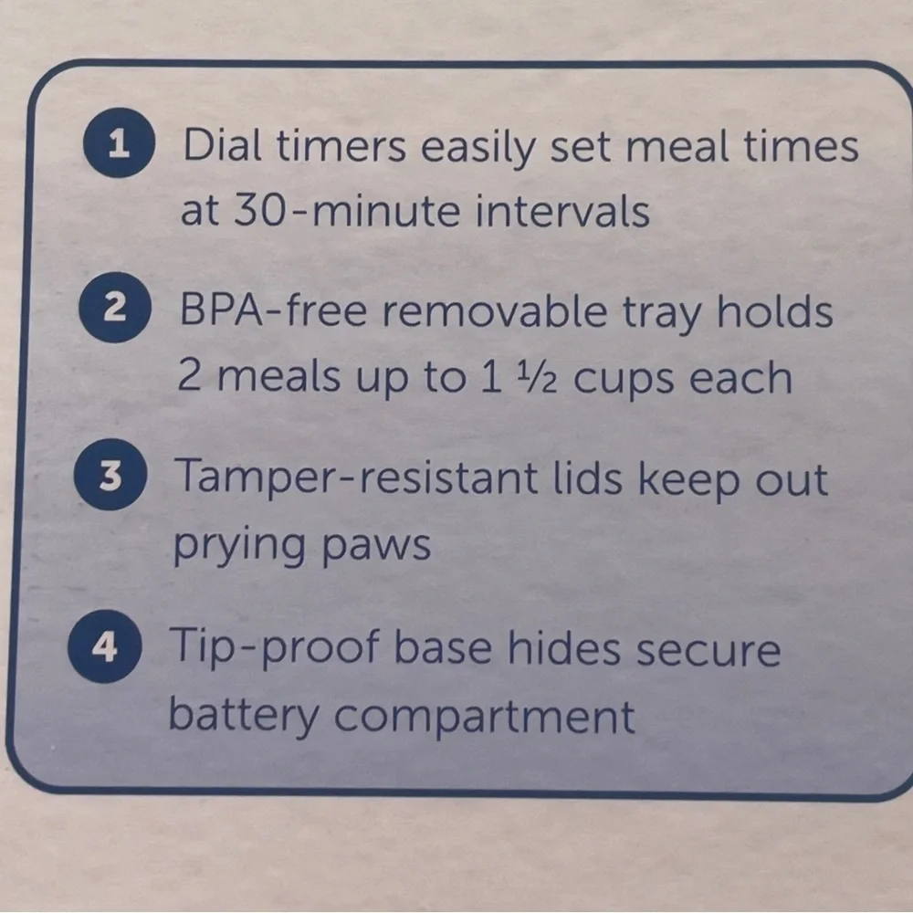 PetSafe Automatic Pet Feeder NIB Program Meal Times or Treats Daily